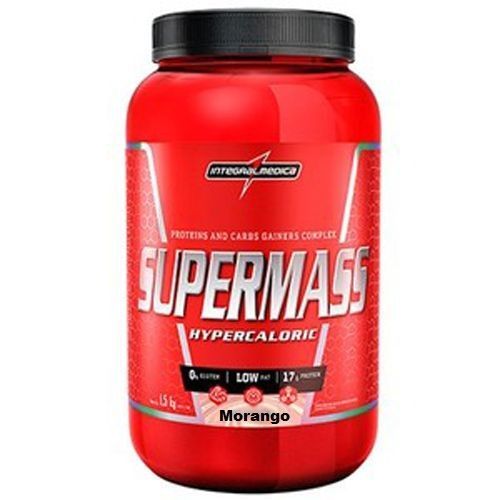Super Mass Hypercaloric - 1500g Morango - IntegralM�dica*** Data Venc. 30/12/2018