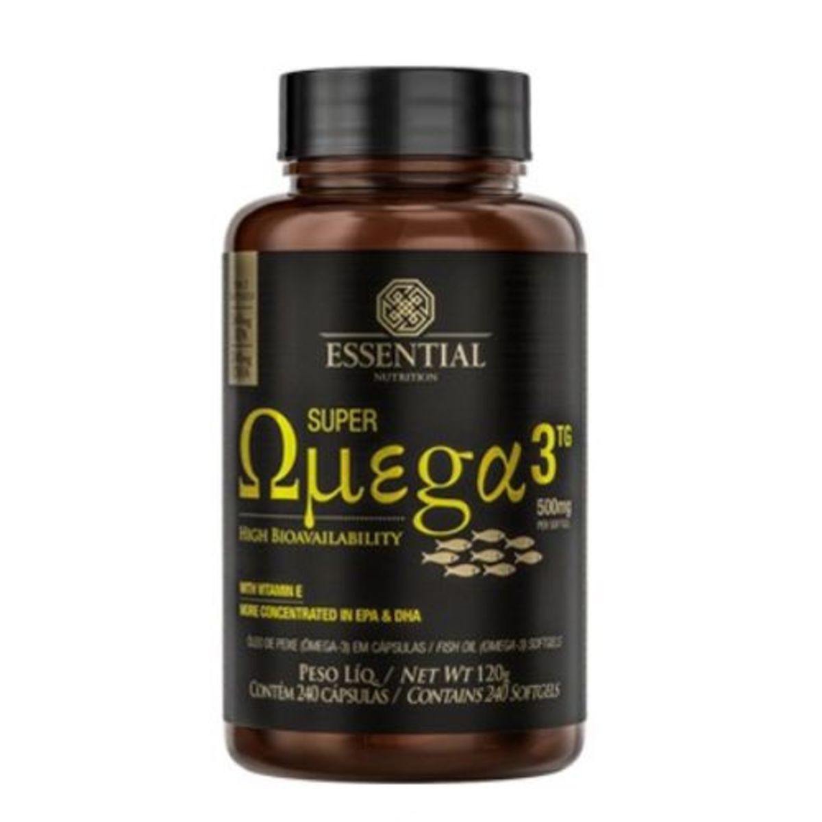 Super �mega 3 TG 500mg - 240 C�psulas - Essential Nutrition