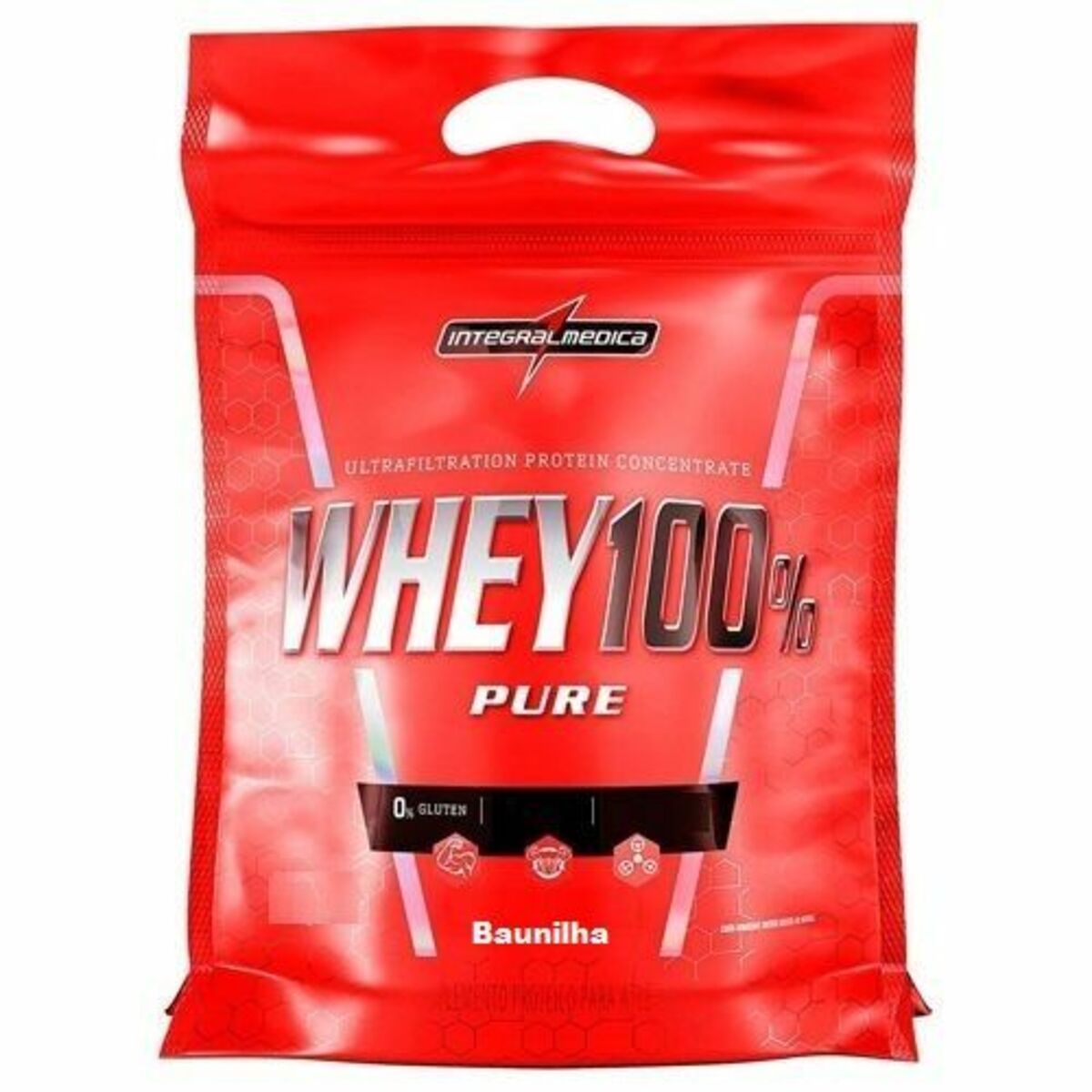 Whey 100% Pure - 1800g Refil Baunilha - IntegralM�dica
