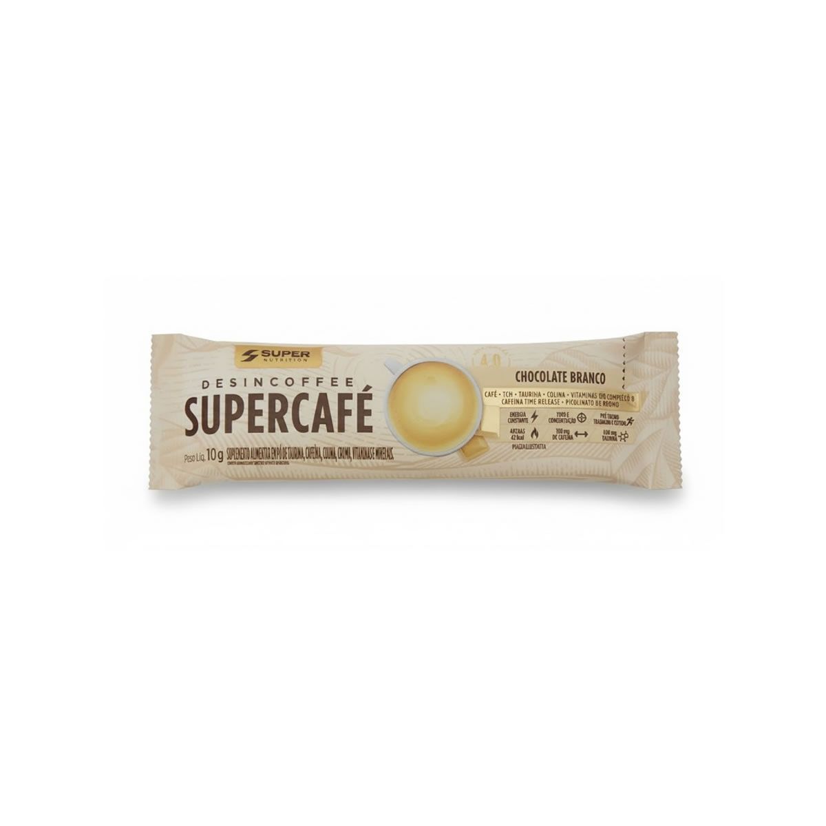 Supercaf� - 1 Sach� 10g Chocolate Branco - Desinch�