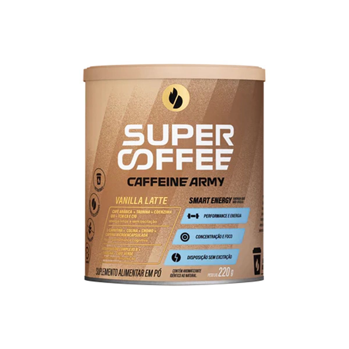 SuperCoffee - 220g Vanilla Latte - Caffeine Army