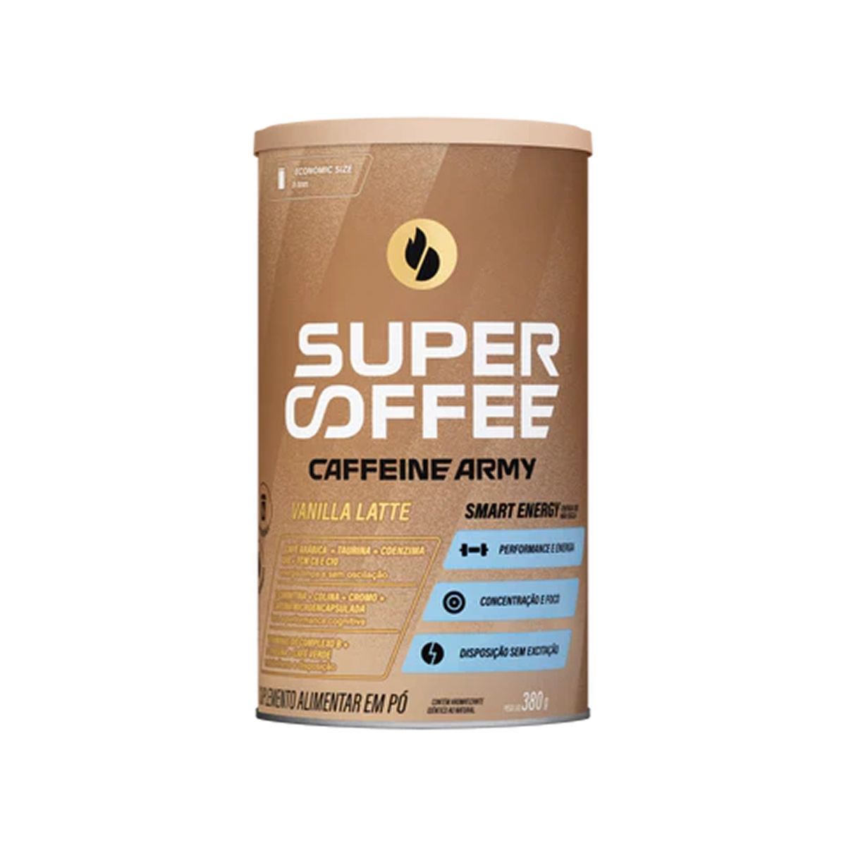 SuperCoffee - 380g Vanilla Latte - Caffeine Army