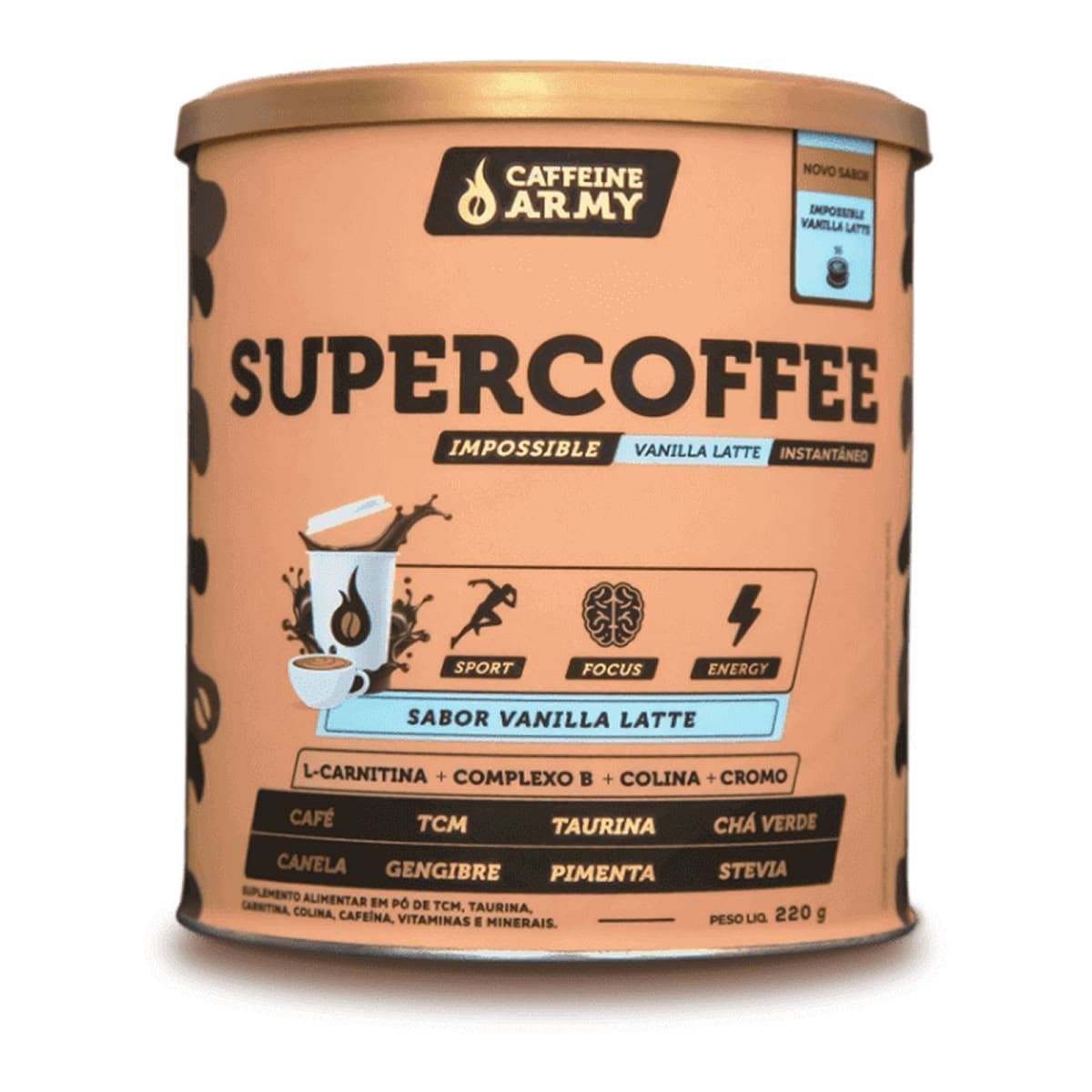 Supercoffee Impossible - 220g Vanilla Latte - Caffeine Army