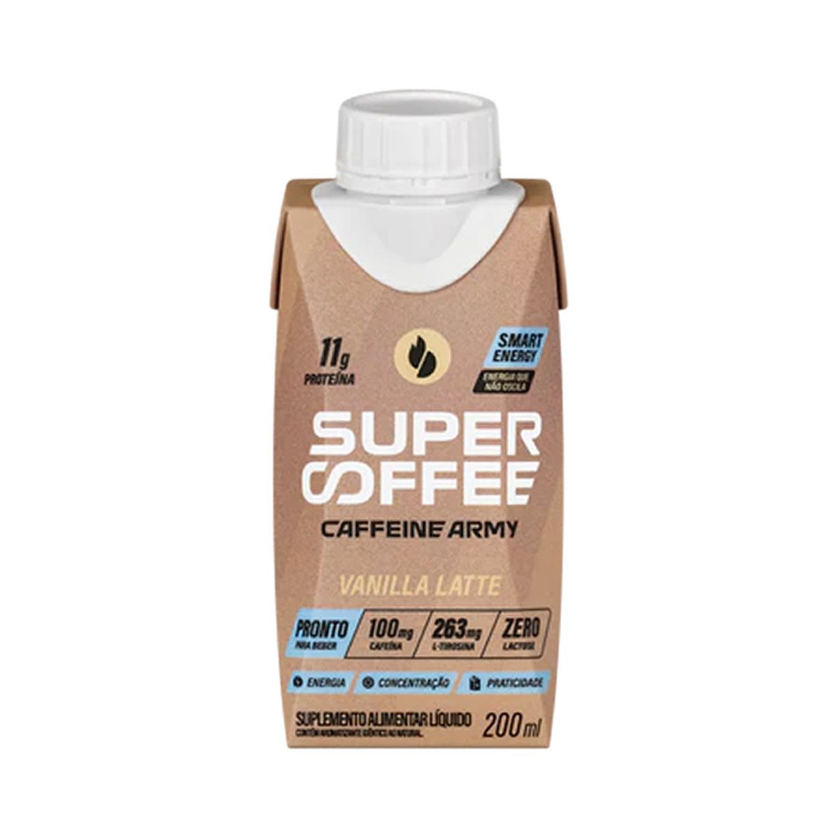 SuperCoffee Pronto Para Beber - Vanilla Latte 200ml - Caffeine Army