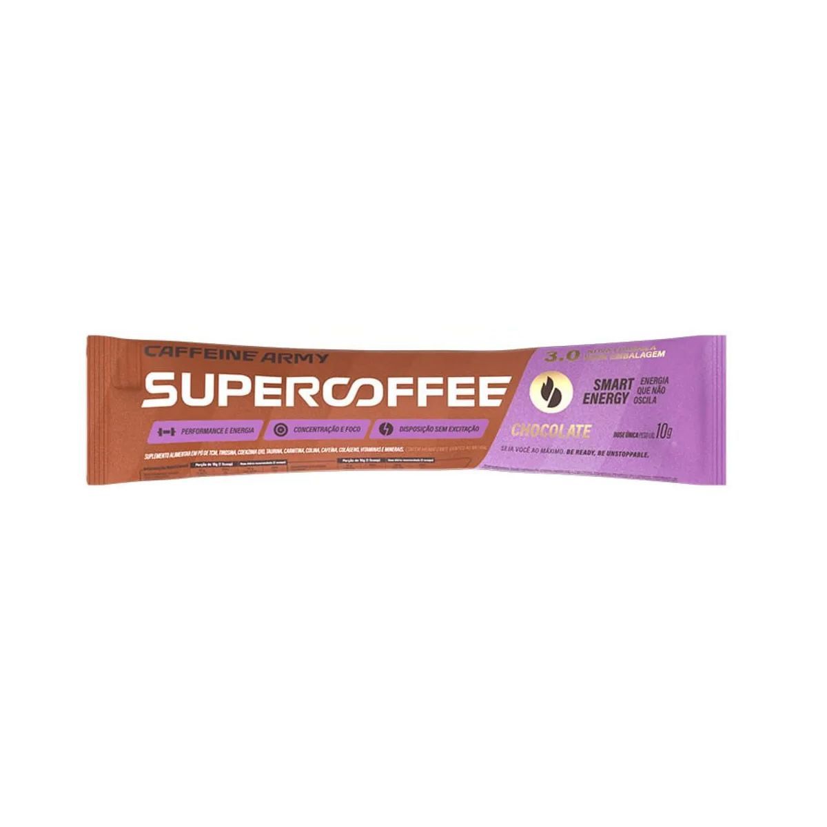 SuperCoffee To Go - 1 Sach� de 10g Chocolate - Caffeine Army