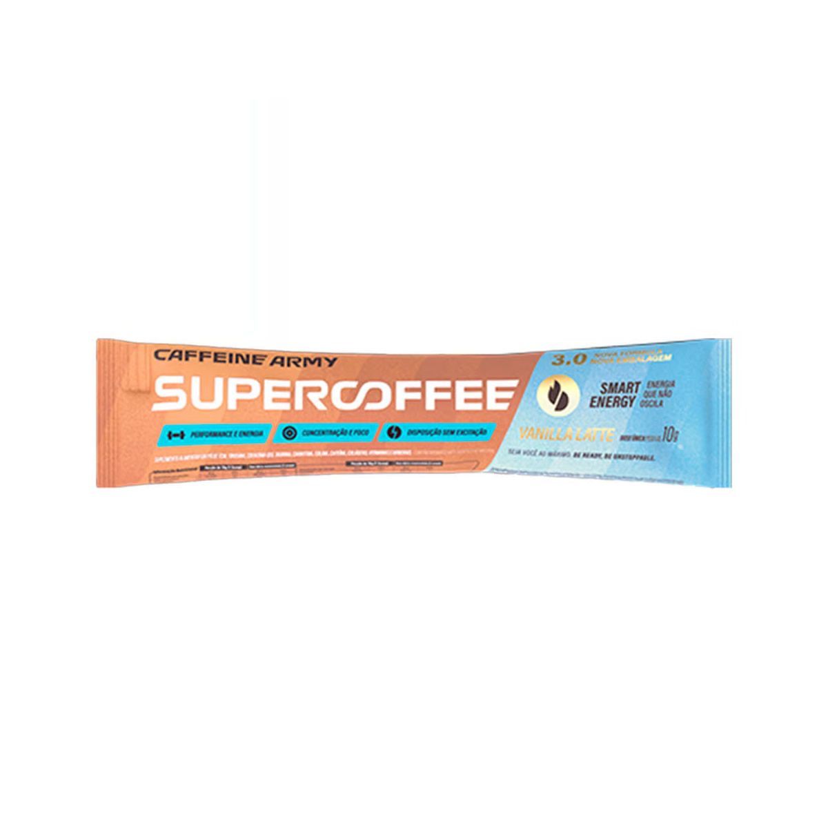 SuperCoffee To Go - 1 Sach� de 10g Vanilla Latte - Caffeine Army