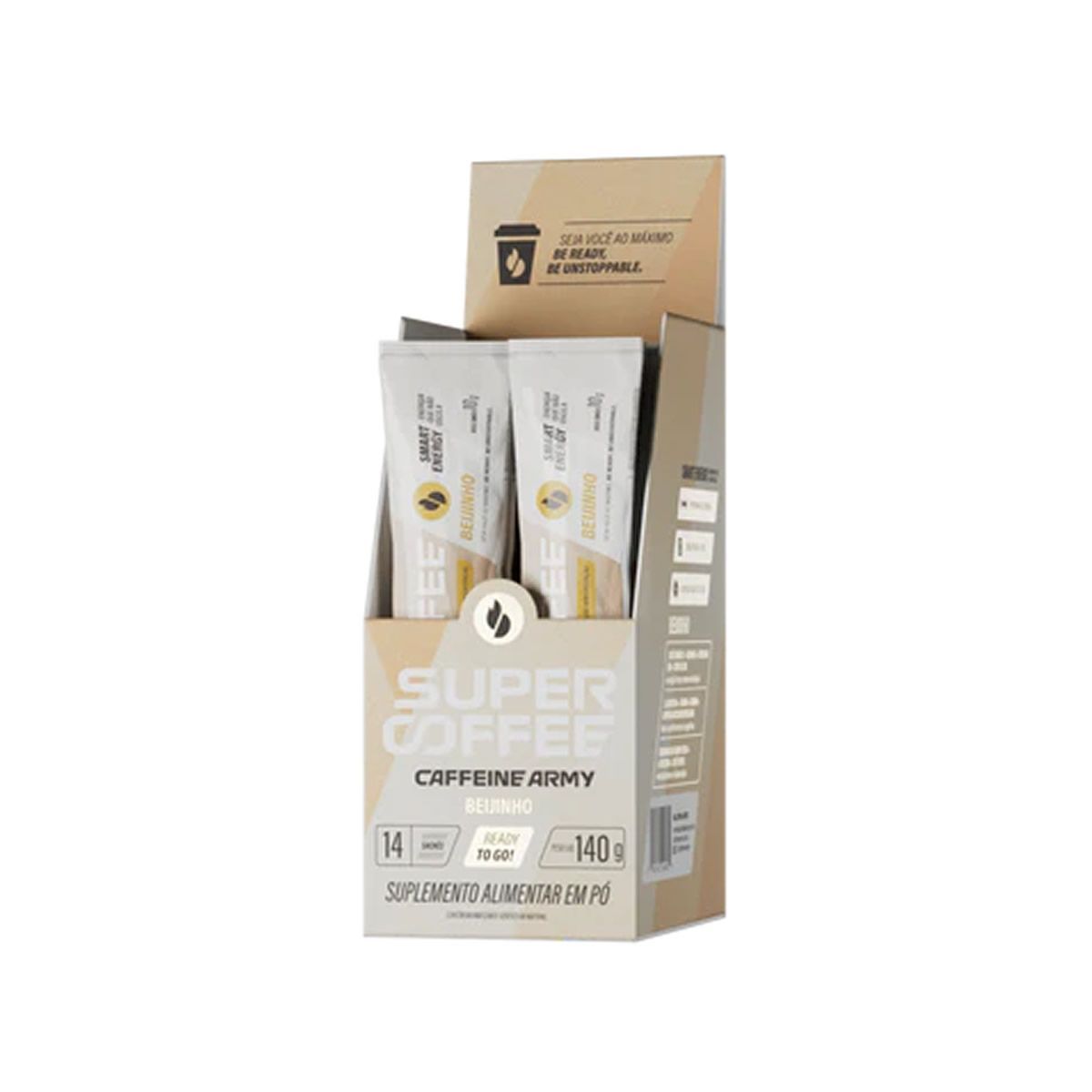 SuperCoffee To Go - 14 Sach�s de 10g Beijinho - Caffeine Army