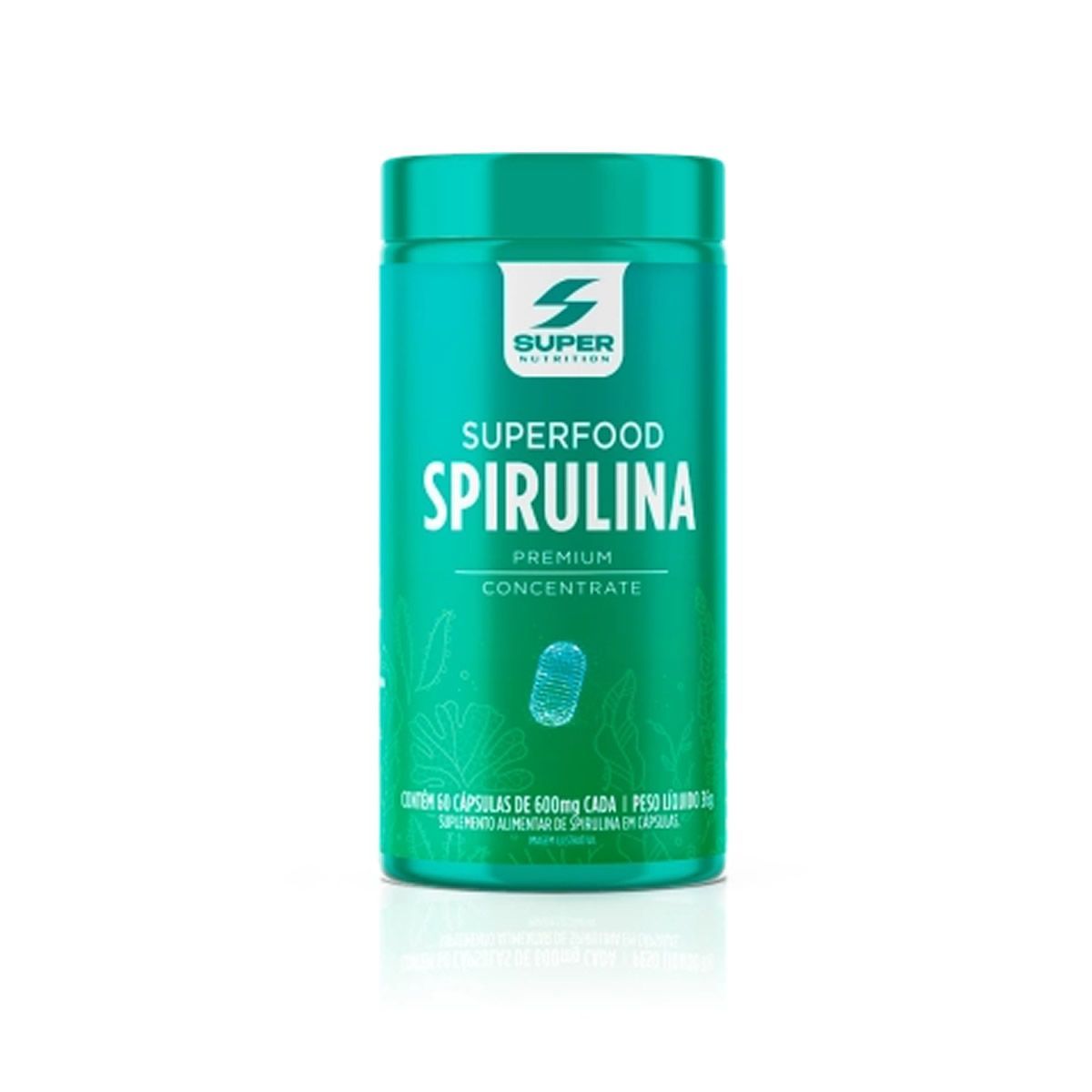 Superfood Spirulina Premium - 60 C�psulas - Desinch�