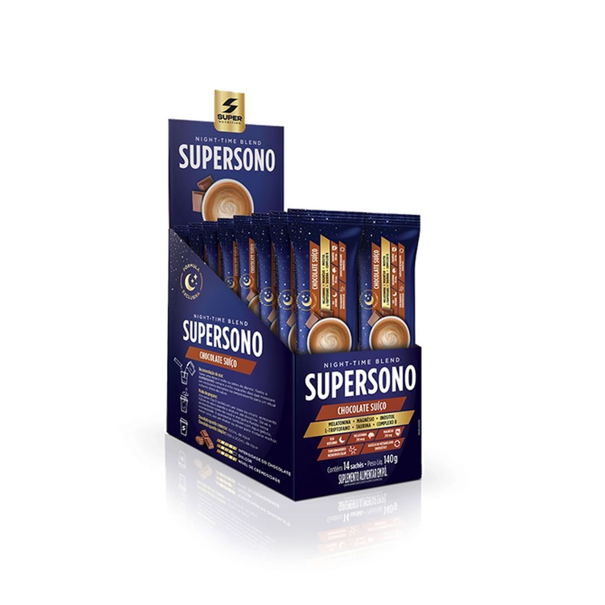 Supersono - 14 Sach�s 10g Chocolate Su��o - Desinch�