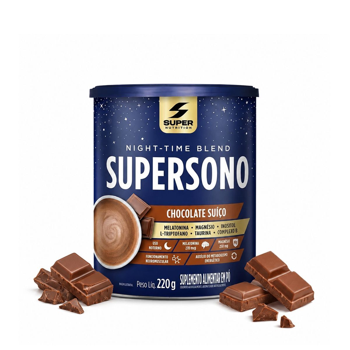SuperSono - 220g Chocolate Su��o - Desinch�