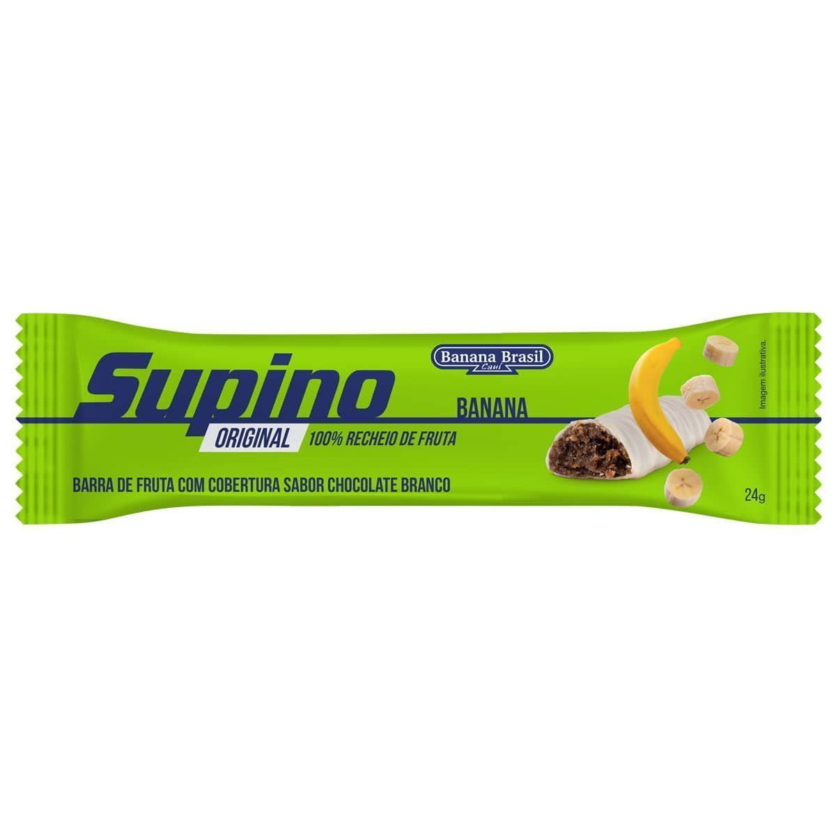 Supino Original - 1 Unidade 24g Banana Chocolate Branco - Banana Brasil*** Data Venc. 03/04/2025