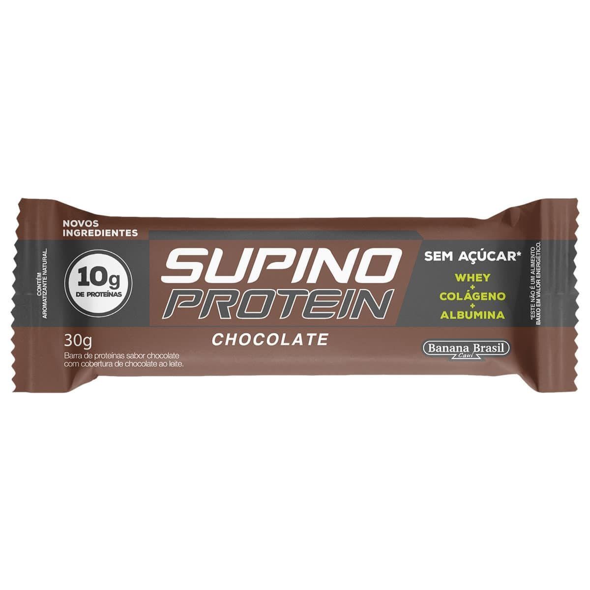 Supino Protein - 1 Unidade 30g Chocolate - Banana Brasil*** Data Venc. 30/04/2025