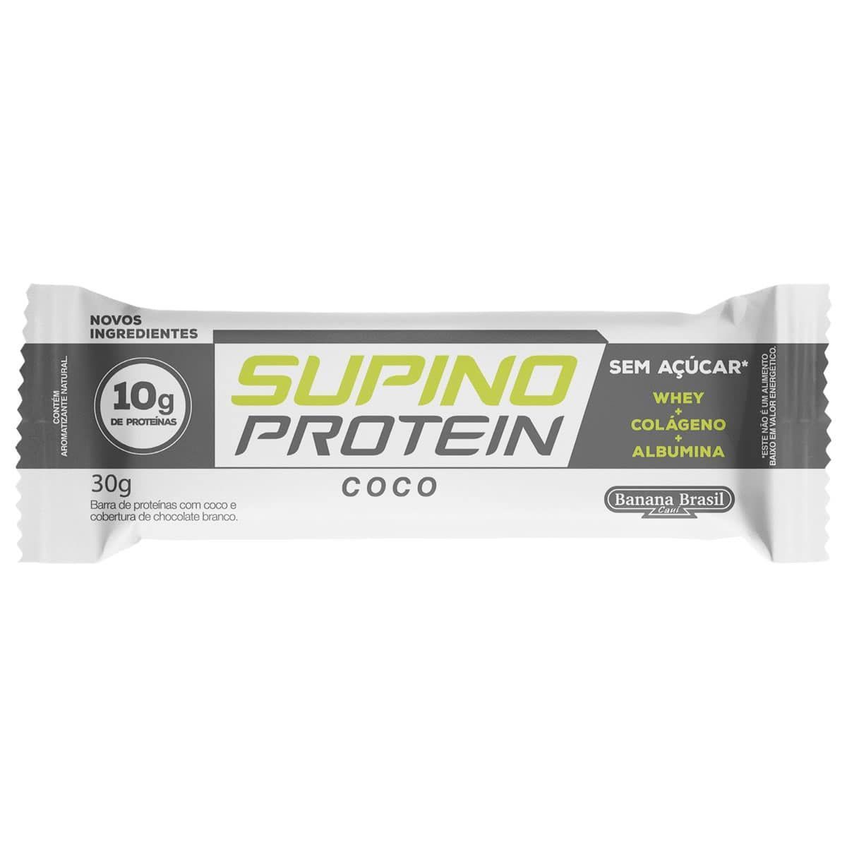 Supino Protein - 1 Unidade 30g Coco - Banana Brasil*** Data Venc. 08/11/2024