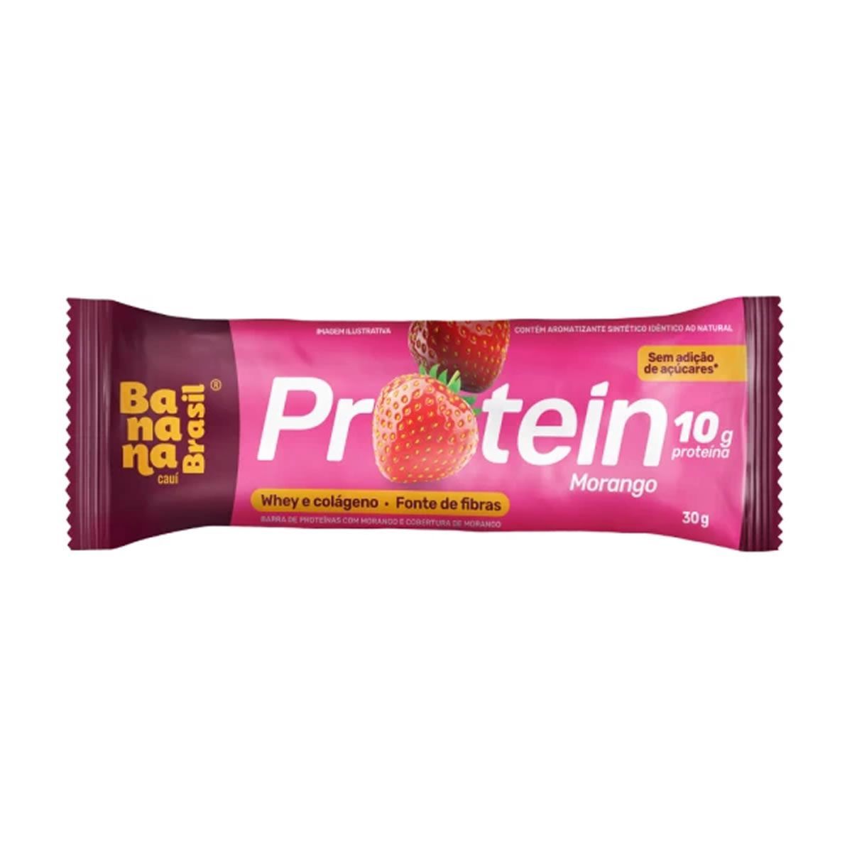 Supino Protein - 1 Unidade 30g Morango - Banana Brasil