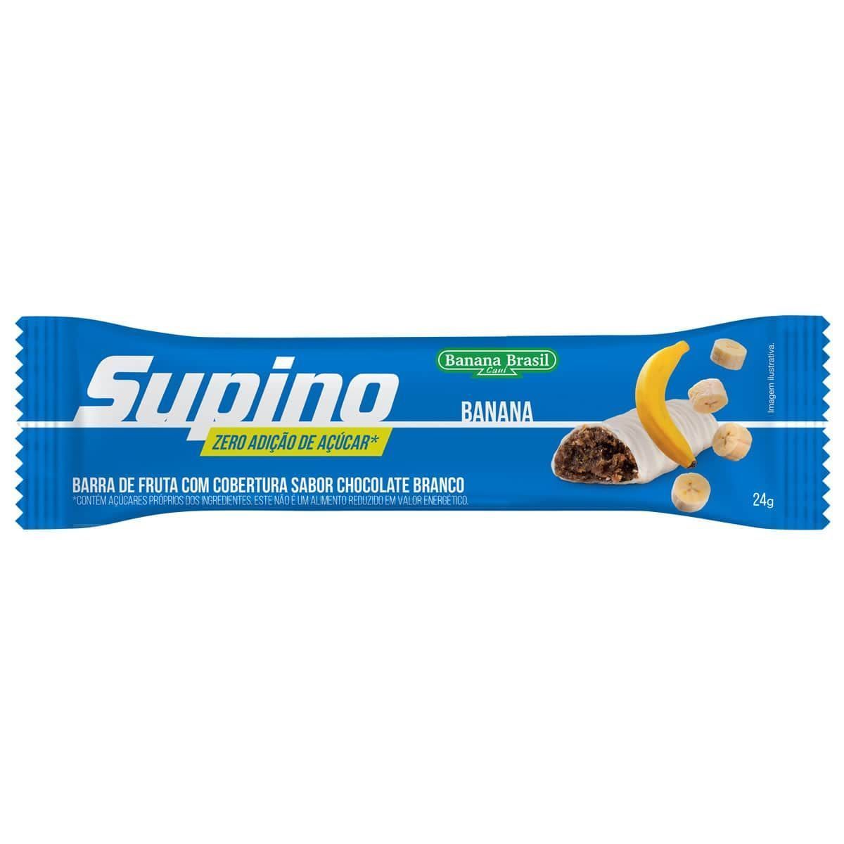 Supino Zero - 1 Unidade 24g Banana Branco - Banana Brasil*** Data Venc. 19/09/2024