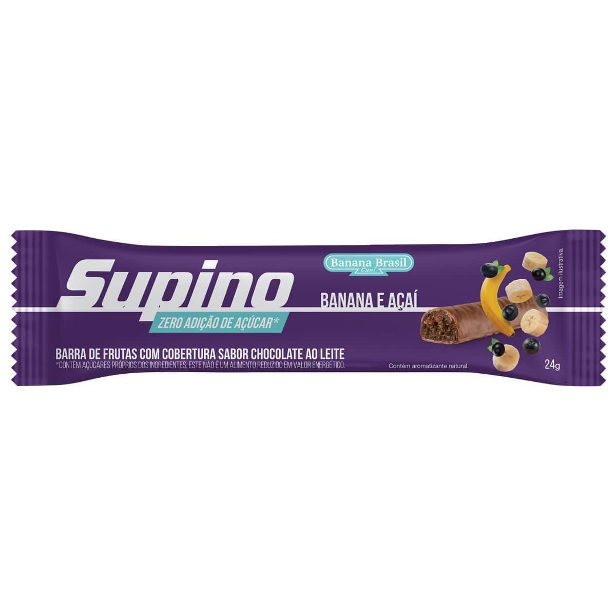 Supino Zero - 1 Unidade 24g Banana e A�a� - Banana Brasil
