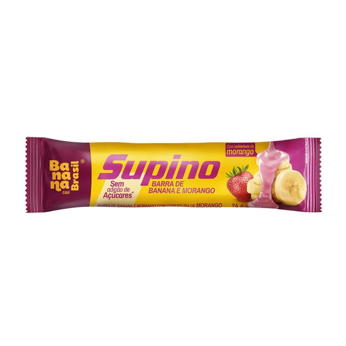 Supino Zero - 1 Unidade 24g Morango - Banana Brasil*** Data Venc. 25/02/2025