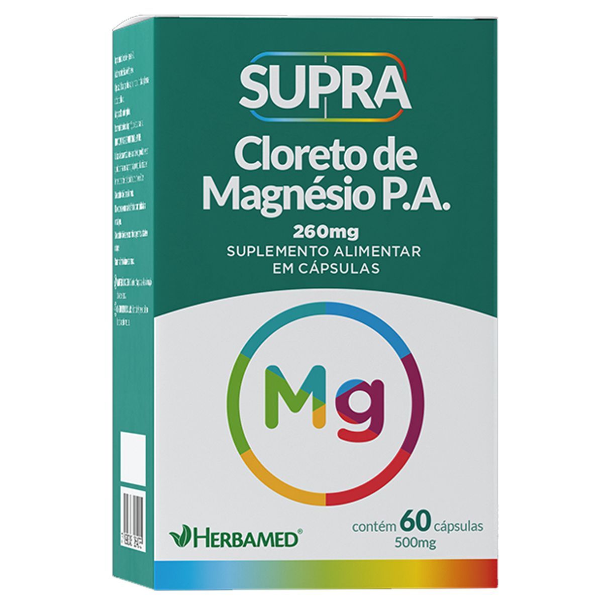 Supra Cloreto de Magn�sio P.A. - 60 C�psulas - Herbamed*** Data Venc. 30/06/2024