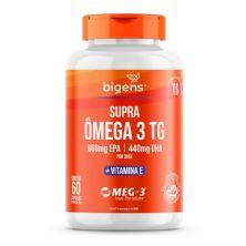 Supra �mega 3 TG + Vitamina E - 60 C�psulas - Bigens