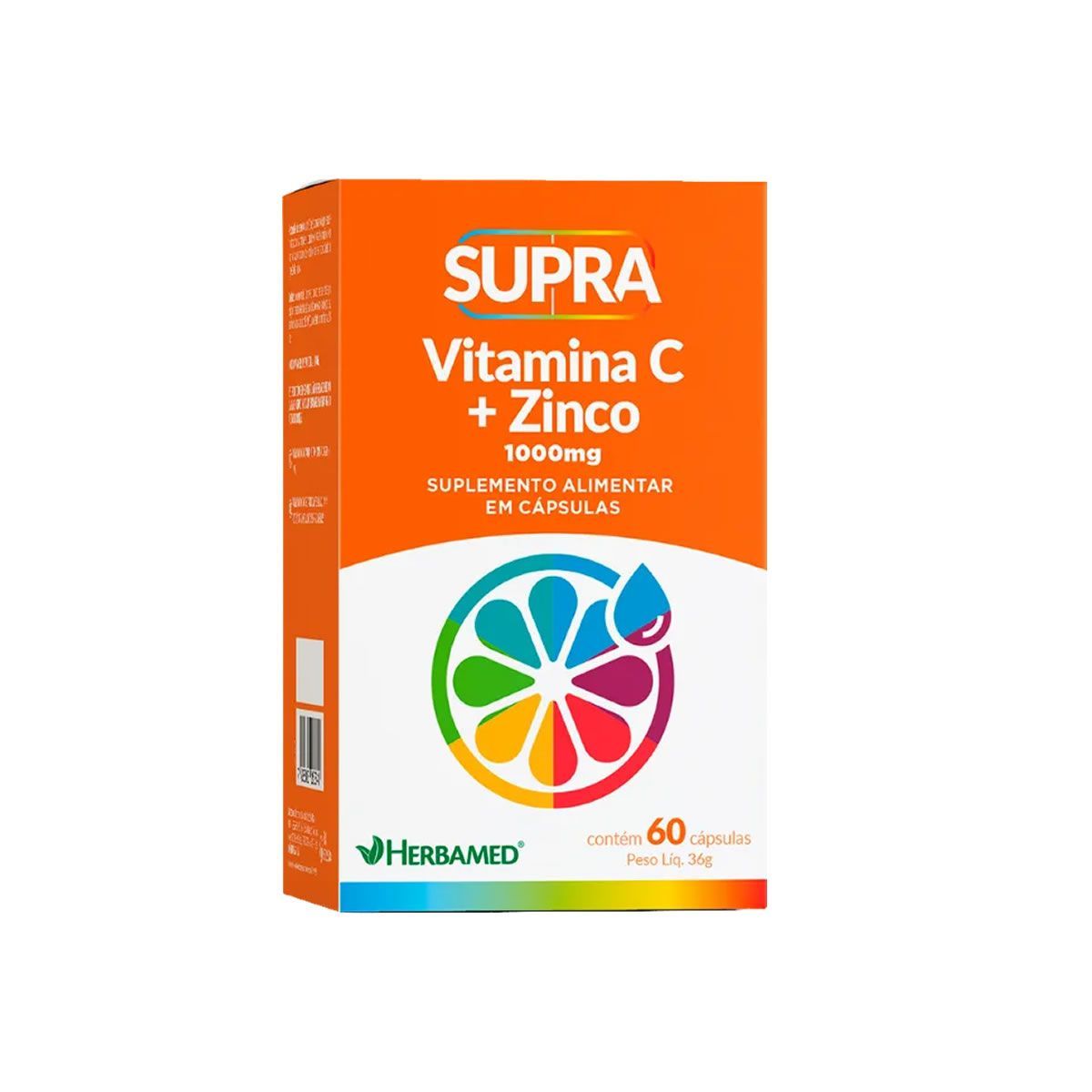 Supra Vitamina C + Zinco - 60 C�psulas - Herbamed