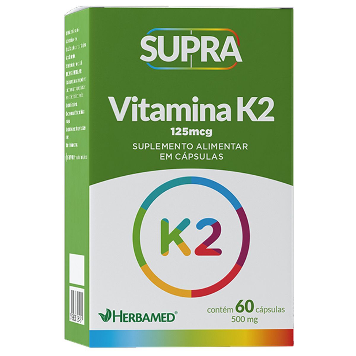 Supra Vitamina K2 - 500mg 60 C�psulas - Herbamed