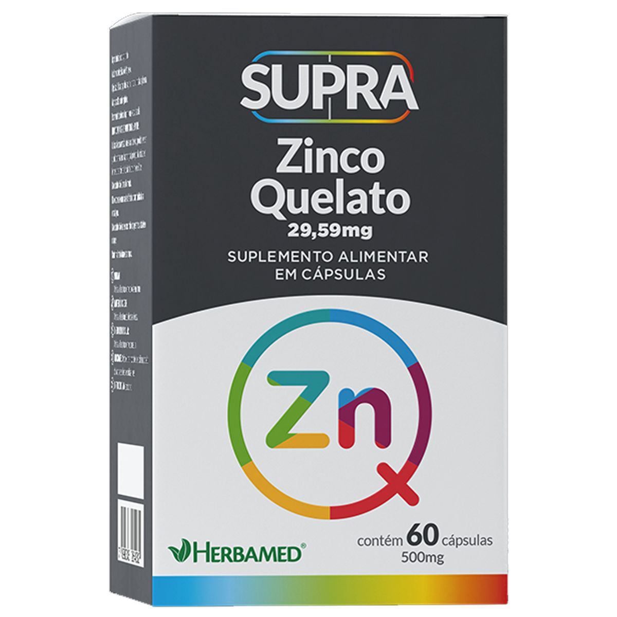 Supra Zinco Quelato - 29,59mg 60 C�psulas - Herbamed