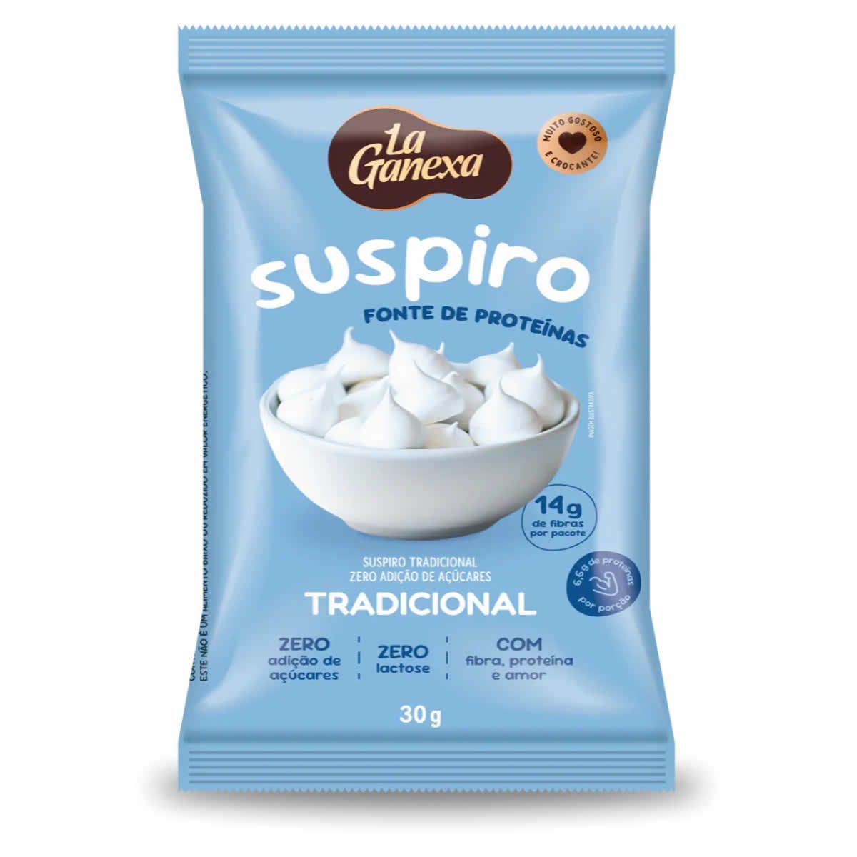 Suspiro Prote�co - 30g Tradicional - La Ganexa