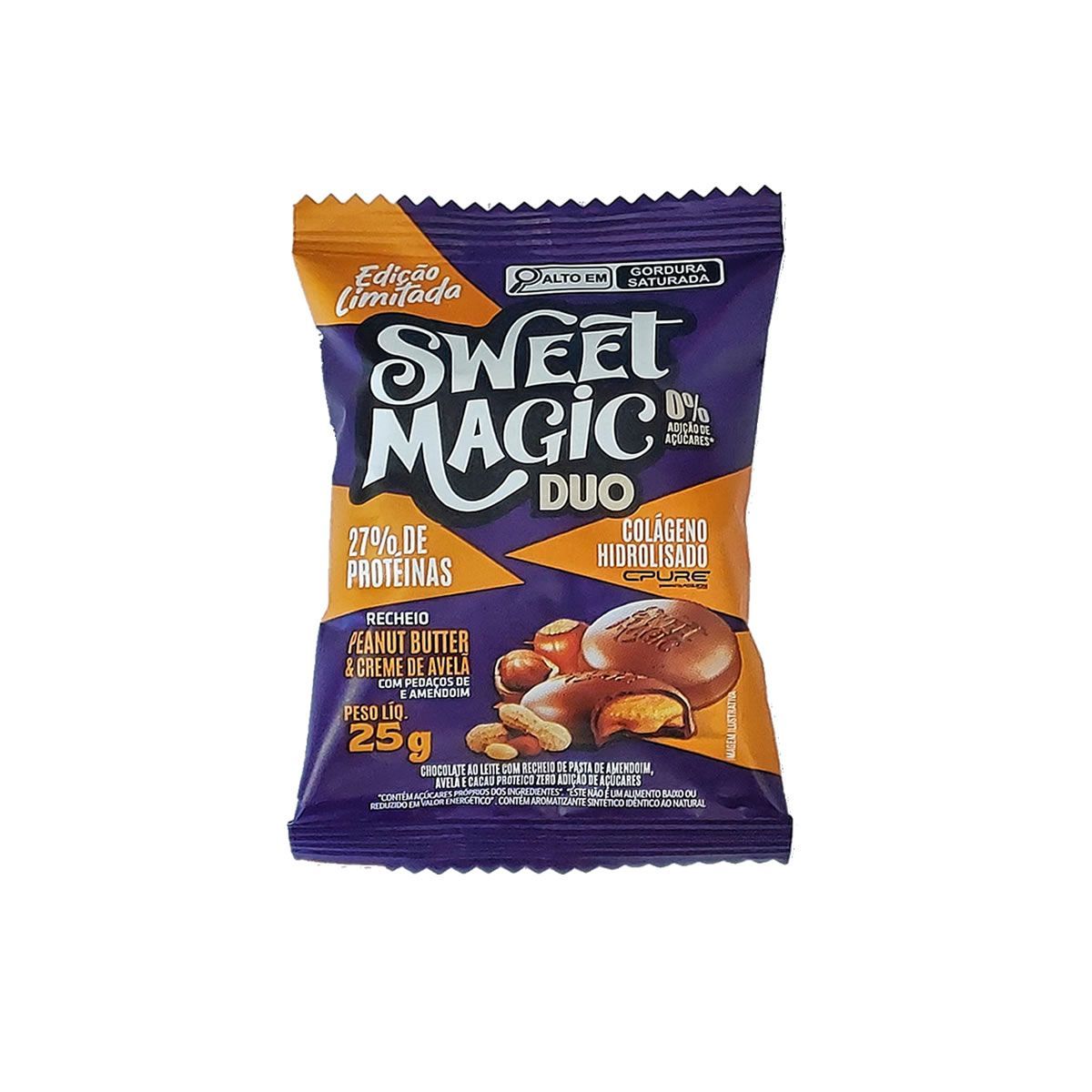 Sweet Magic Duo - 1 Unidade 25g Peanut Butter e Creme de Avel� - Canibal