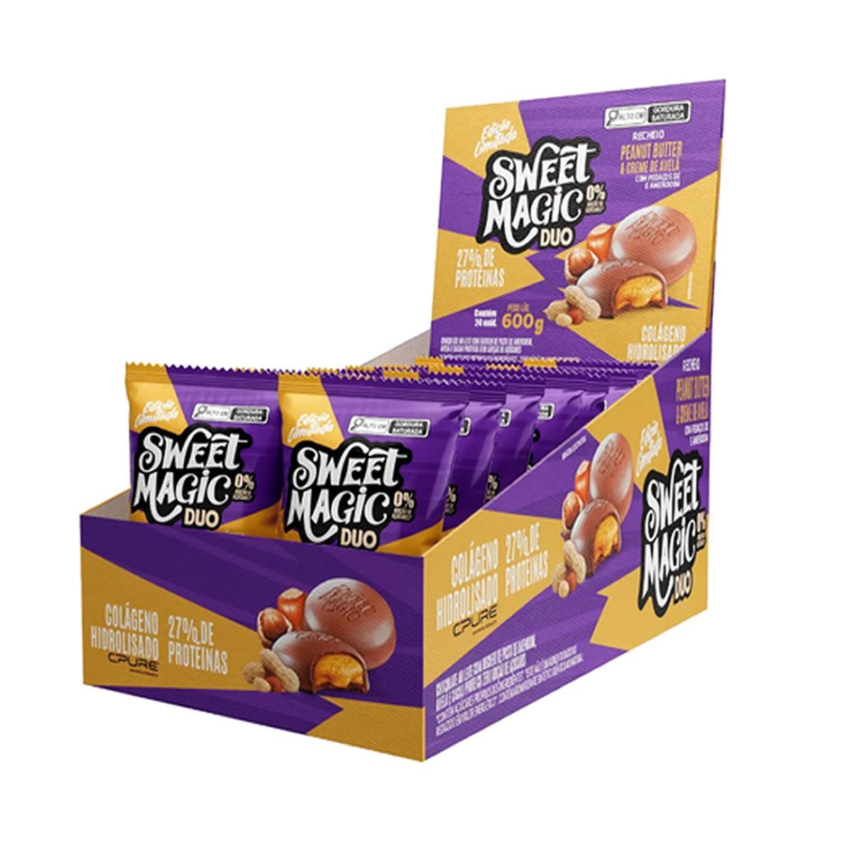 Sweet Magic Duo - 24 Unidades 25g Peanut Butter e Creme de Avel� - Canibal