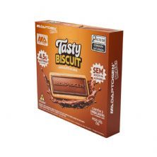Tasty Biscuit - 3 Pacotes 2 Unidades Cada Chocolate ao Leite - Adaptogen