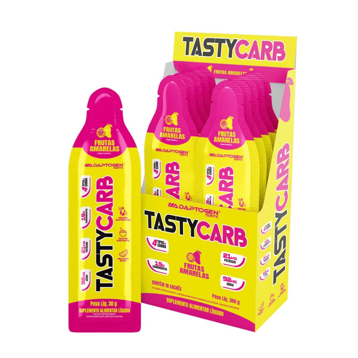 Tasty Carb - 10 Sach�s 30g Frutas Amarelas - Adaptogen