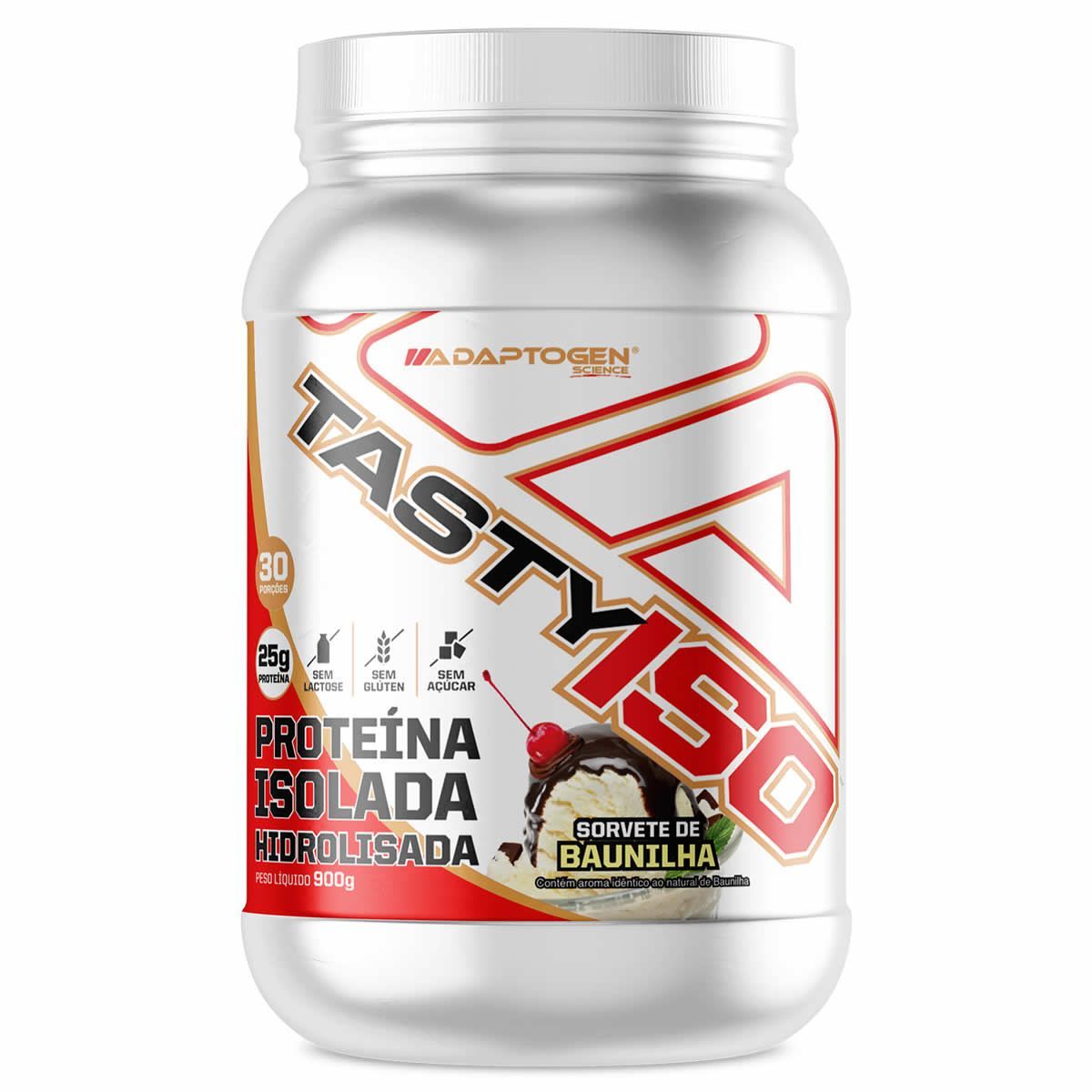 Tasty Iso - 900g Sorvete de Baunilha - Adaptogen