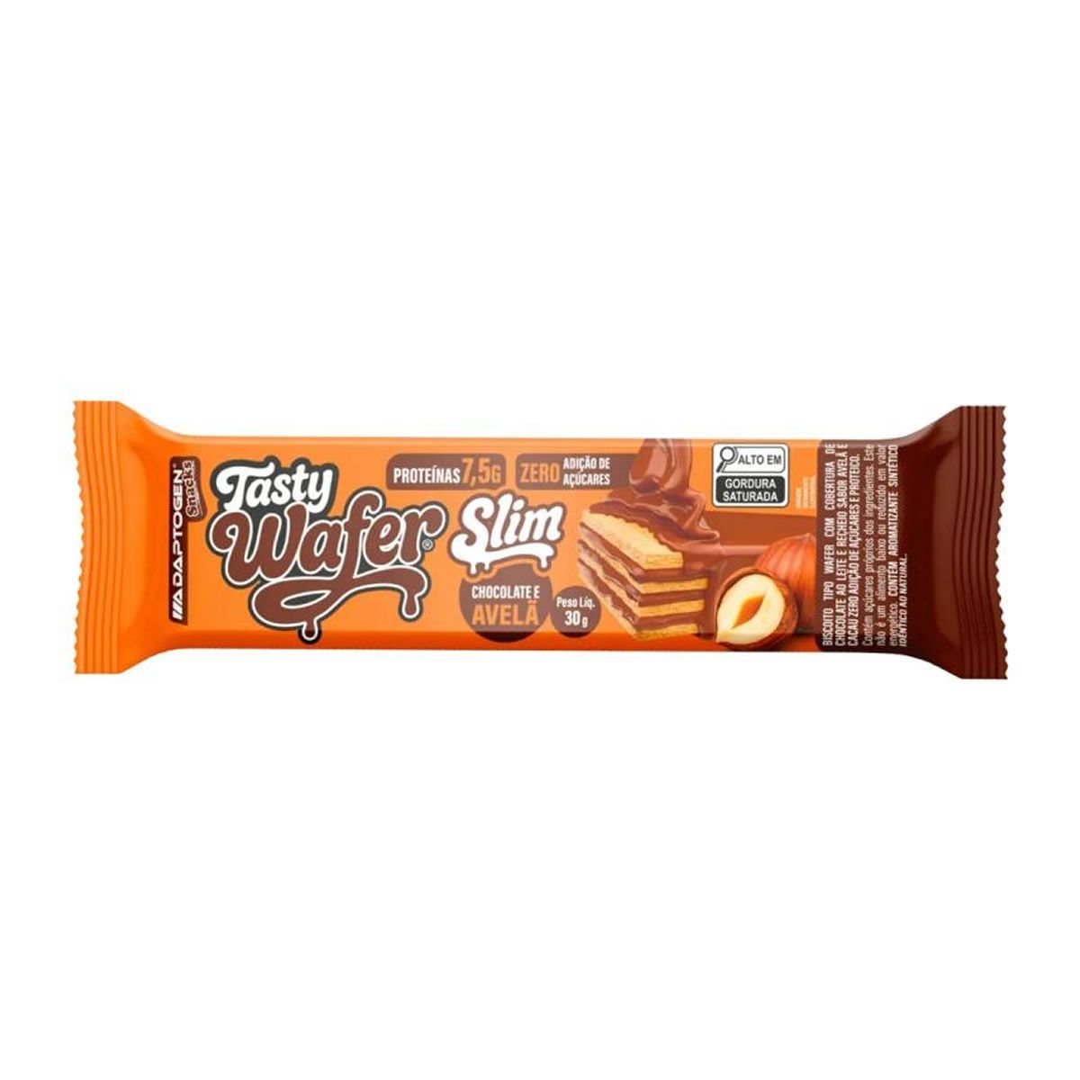 Tasty Wafer Slim - 1 Unidade 30g Chocolate Com Avel� - Adaptogen