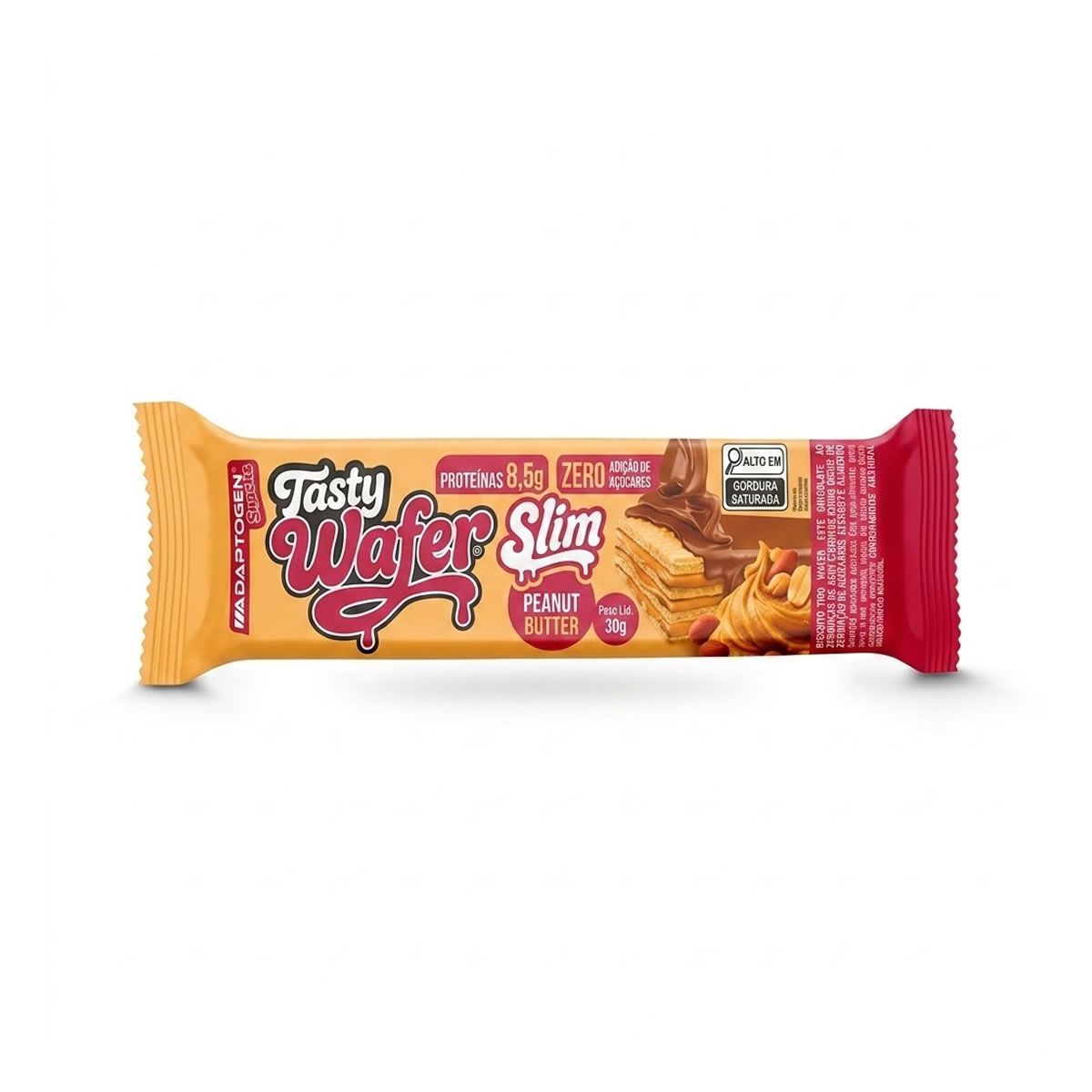 Tasty Wafer Slim - 1 Unidade 30g Peanut Butter - Adaptogen