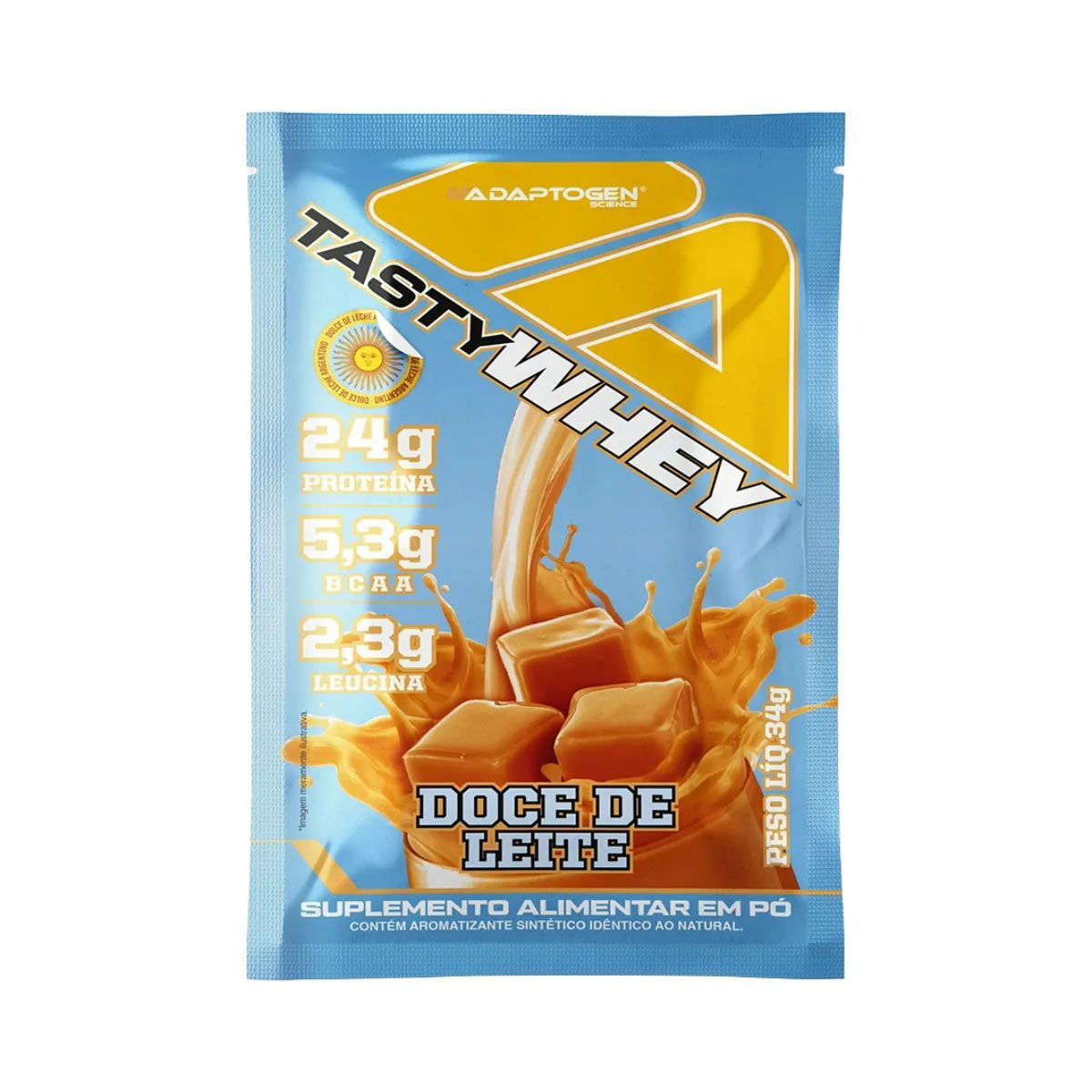 Tasty Whey 3W - 1 Sach� 34g Doce de Leite - Adaptogen