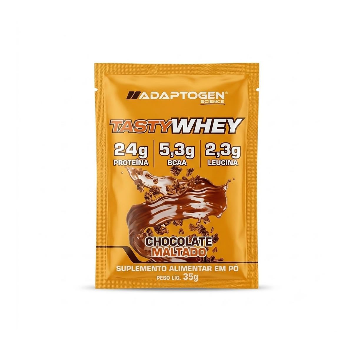 Tasty Whey 3W - 1 Sach� 34g Chocolate Maltado - Adaptogen