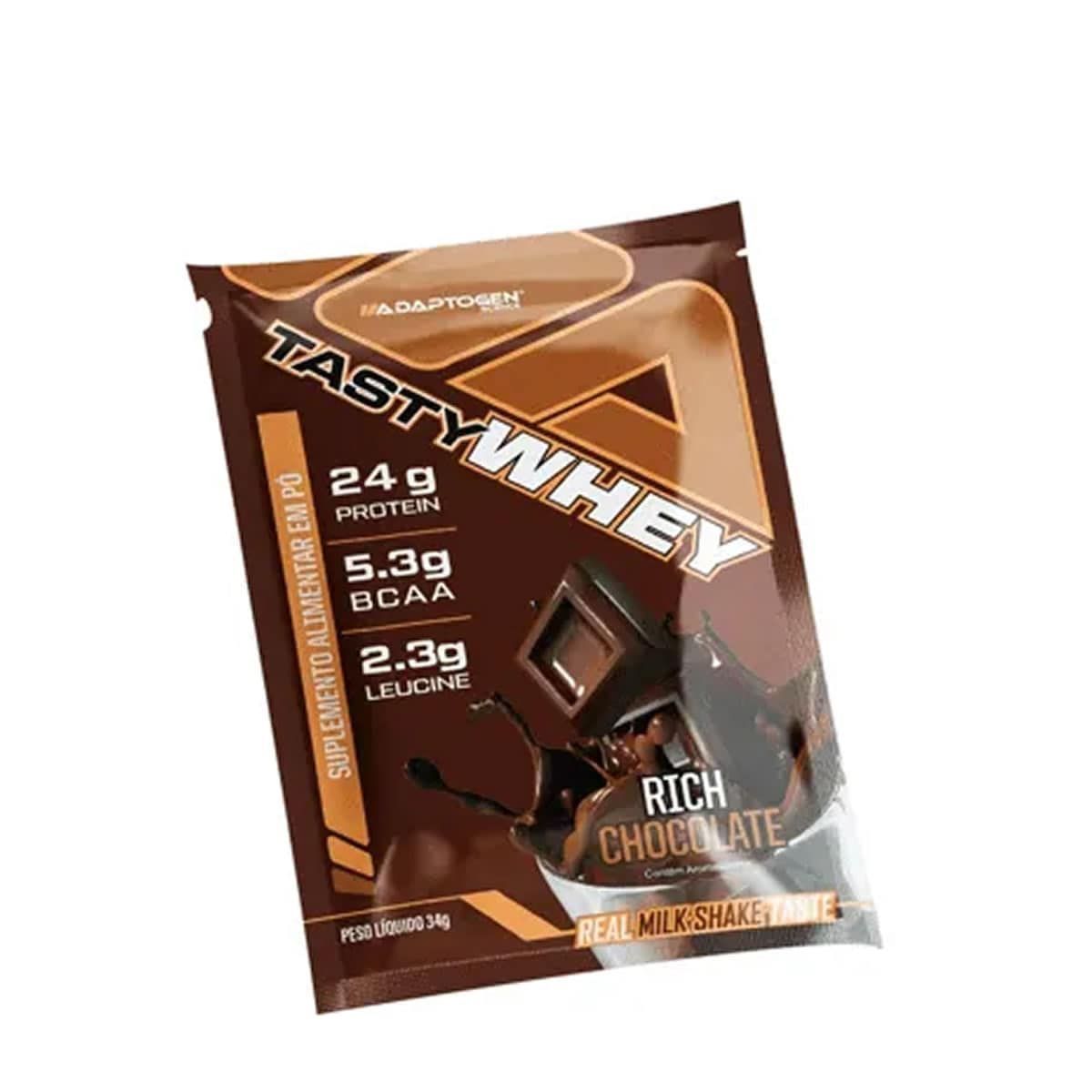Tasty Whey 3W - 1 Sach� 34g Rich Chocolate - Adaptogen