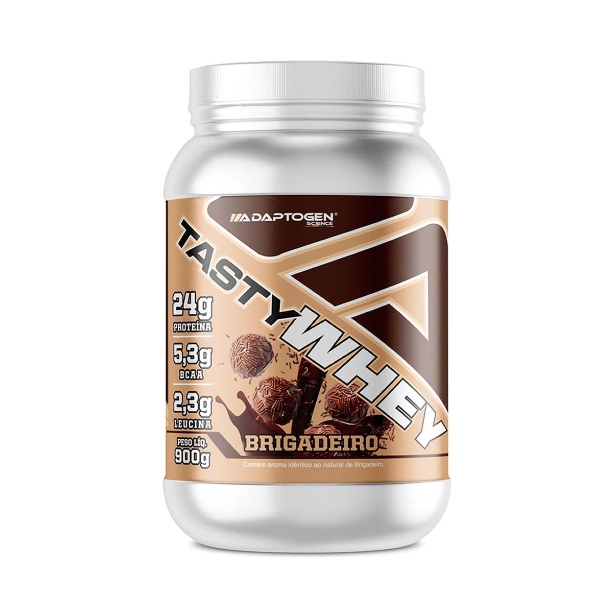 Tasty Whey 3W - 900g Brigadeiro - Adaptogen