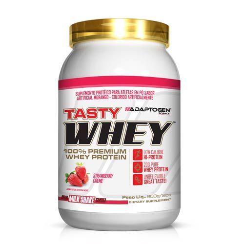 Tasty Whey Low Carb - 908g Morango -  Adaptogen Science