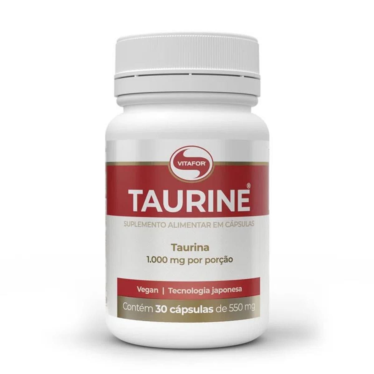 Taurine - 30 C�psulas - Vitafor