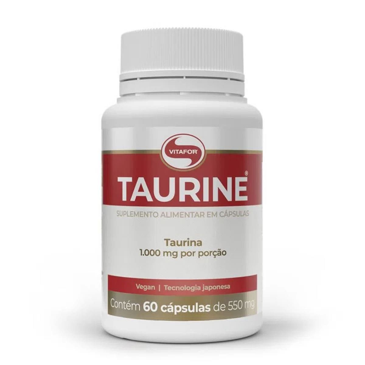 Taurine - 60 C�psulas - Vitafor*** Data Venc. 28/02/2023