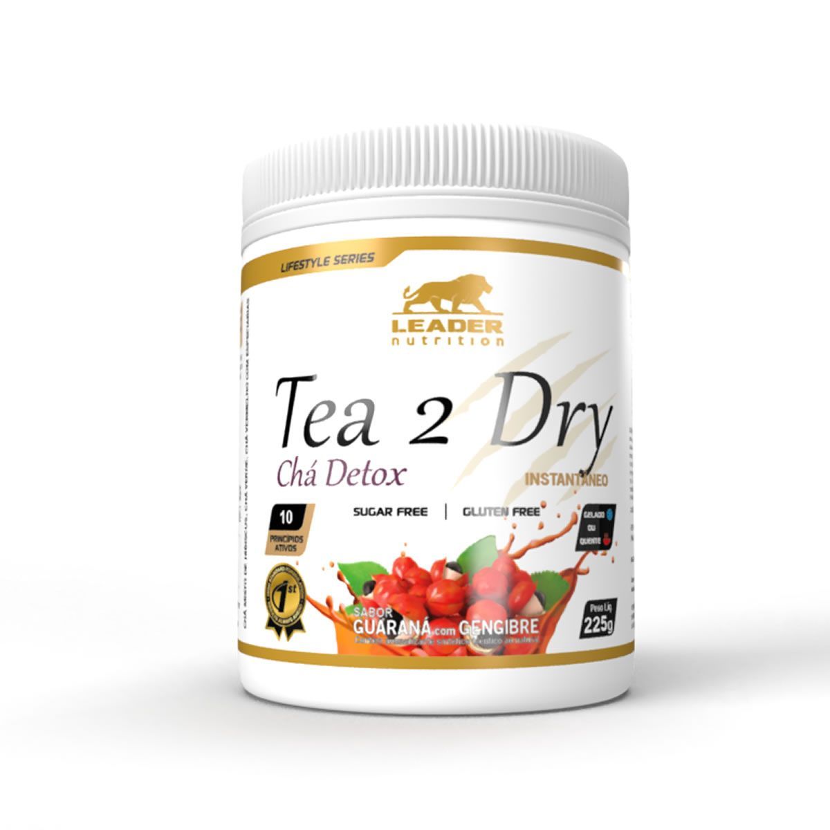 Tea 2 Dry  Ch� Detox -  225g Guaran� com Gengibre - Leader Nutrition