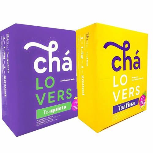 Combo - TeaQuieta - 60 Sach�s + TeaFina - 60 Sach�s - Ch� Lovers