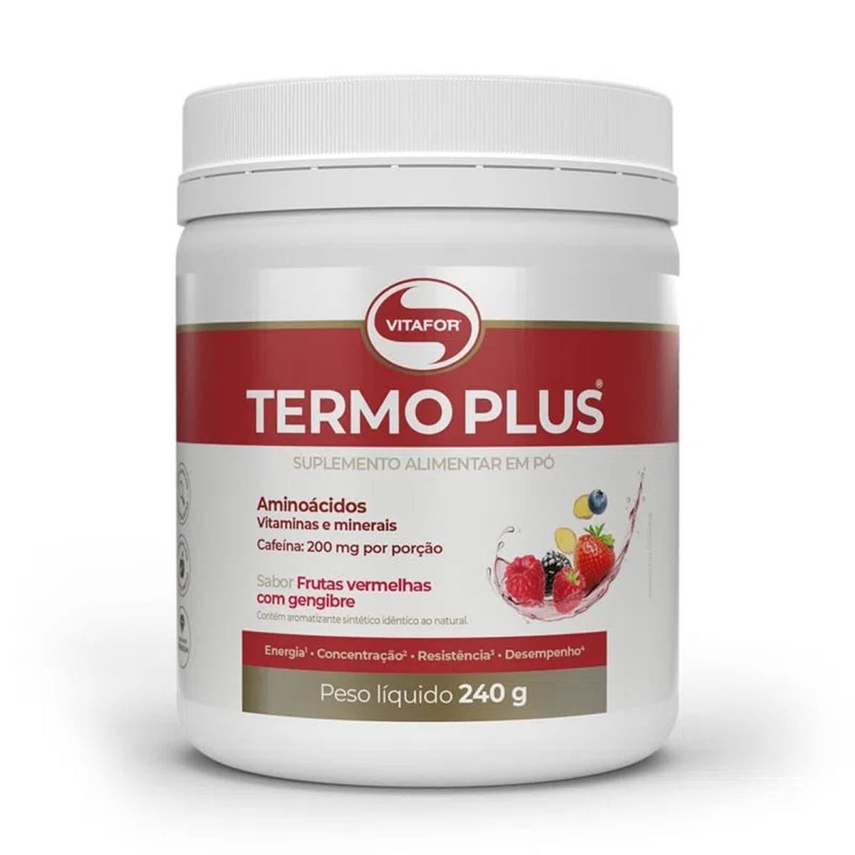 Termo Plus - 240g Frutas Vermelhas com Gengibre - Vitafor