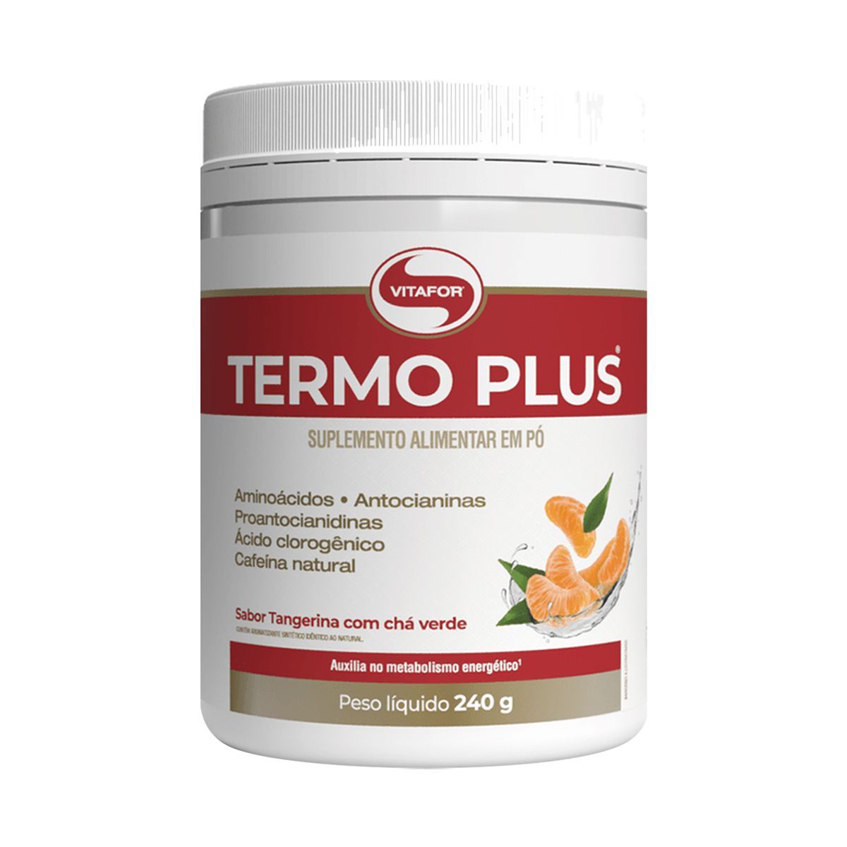 Termo Plus - 240g Tangerina Com Ch� Verde - Vitafor