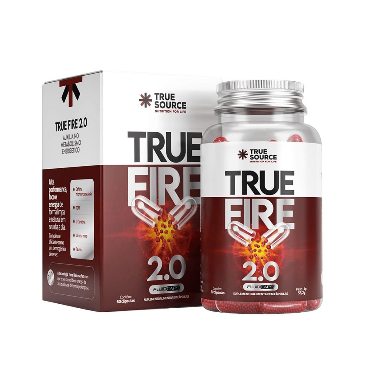 True Fire 2.0 - 60 C�psulas - True Source