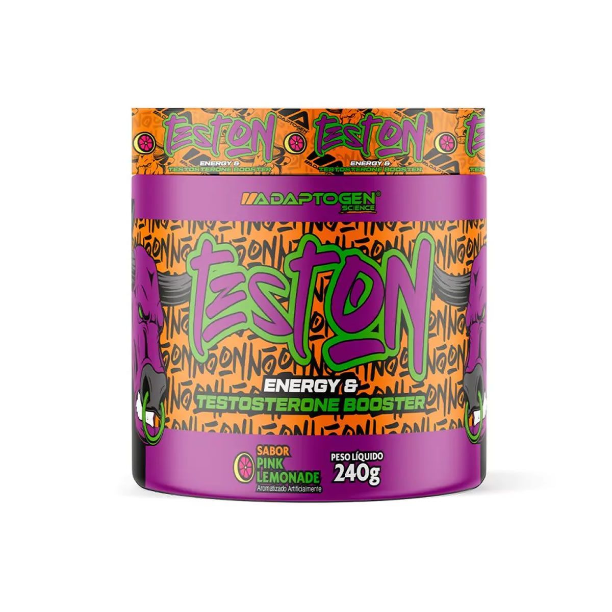 Test On Energy e Testosterone Booster - 240g Pink Lemonade - Adaptogen
