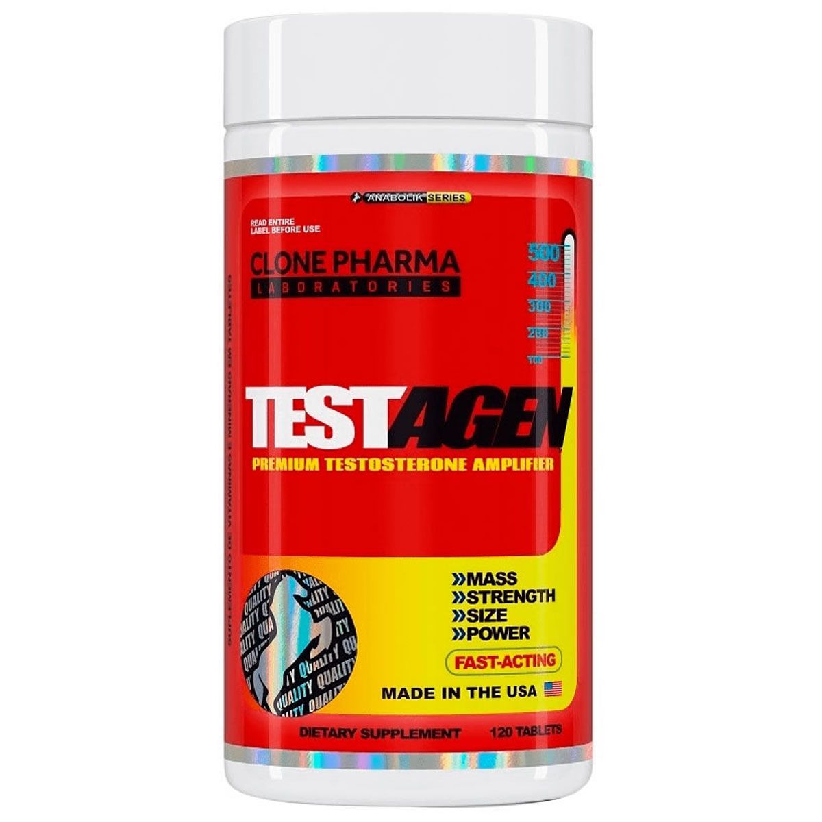 Testagen - 120 Tabletes - Clone Pharma