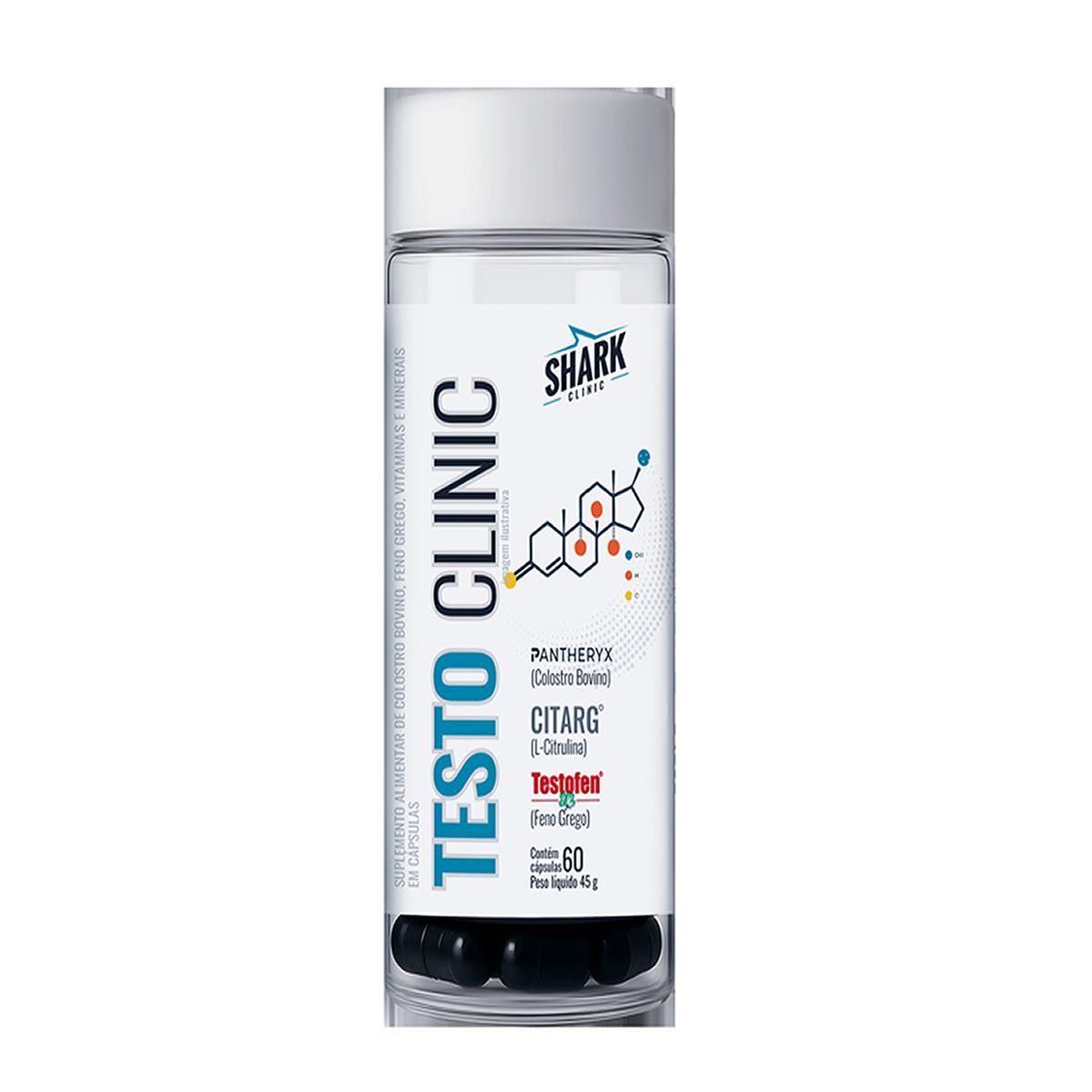 Testo Clinic - 60 C�psulas - Shark Pro