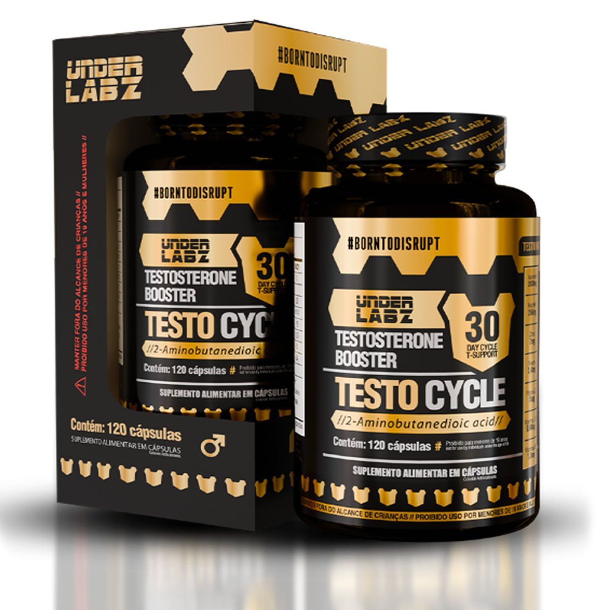 Testo Cycle - 120 Capsulas - Under Labz